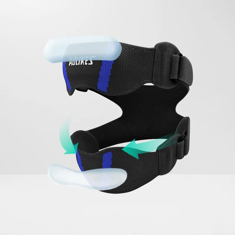 AOLIKES 1PCS Patella Knee Strap with Ergonomic Silicone Pad for Patellar Tendon Support, Adjustable Compression Knee Stabilizer