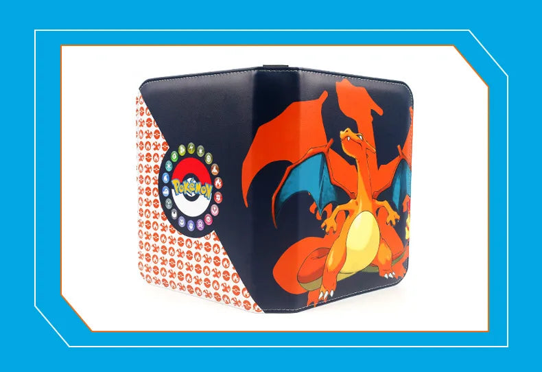 Pokemon Card Anime Photo Album Collect Album Loose Leaf Pu Zipper Game King Fans Pikachu Card Pack Toys Figure Card Storage Bag