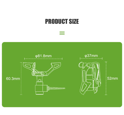 BRS Outdoor Gas Stove Mini Titanium Camping Gas Burner 25g Ultralight Stove Survival Furnace Pocket Picnic Gas Cooker BRS-3000T