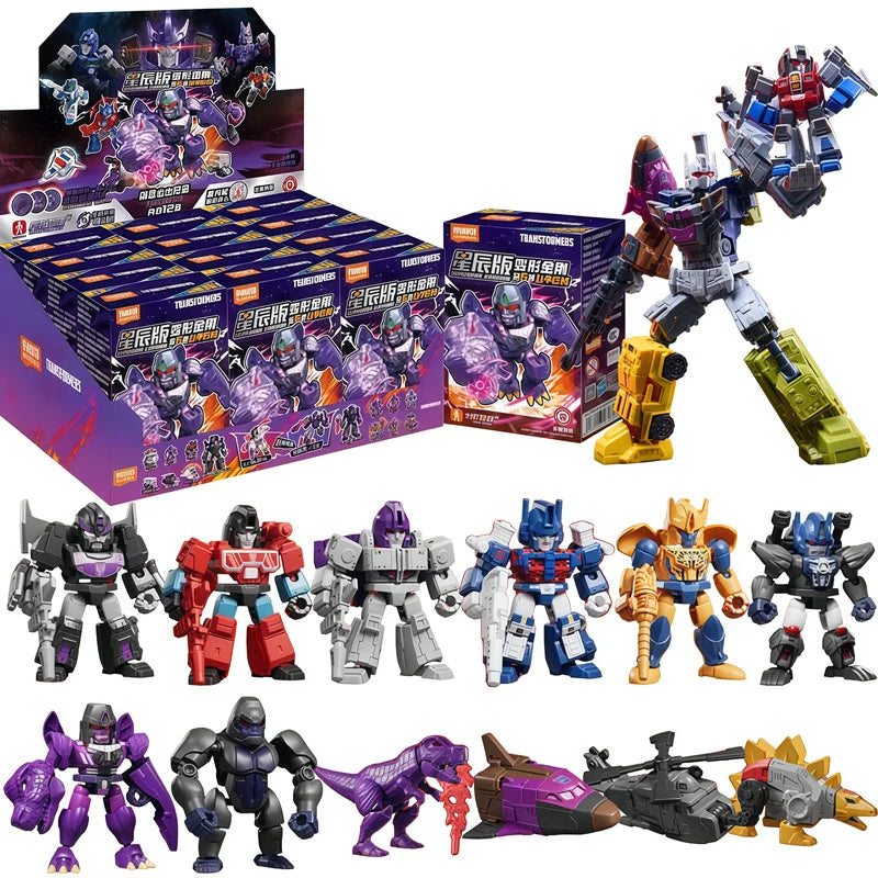 Blokees Transformation Optimus Shockwave Prime Megatron Starscream Bumblebee Anime Figure Robot Assembly Toys Blind Box Gifts