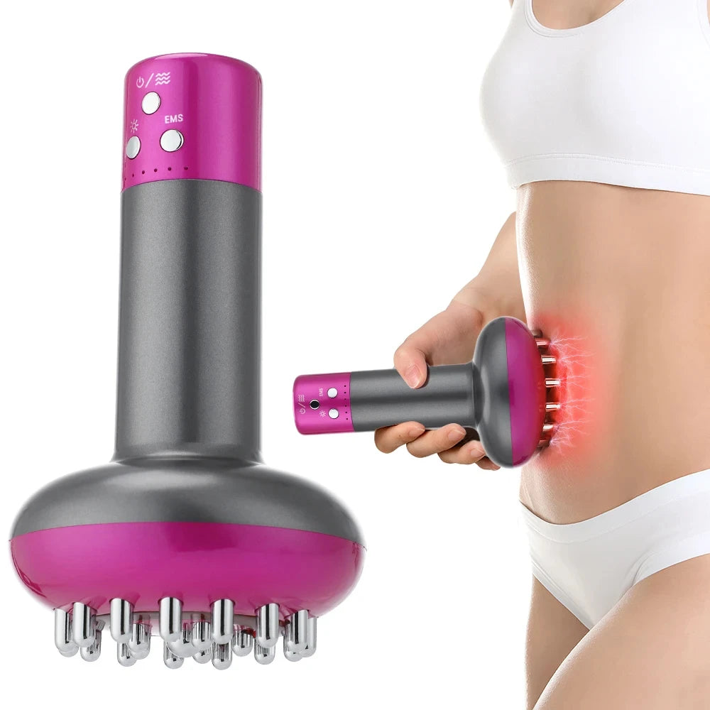 3-in-1 Electric Gua Sha Tool with Function - Rechargeable Body Massager for Skin Tightening, Sculpting and Lymphatic Flow