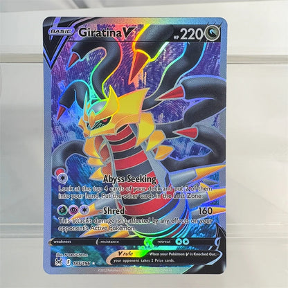 PKM Holographic Flash Proxy Cards Glaceon Dialga Gyarados Giratina Garchomp Foil Cards Game Collection PTCG PROXY