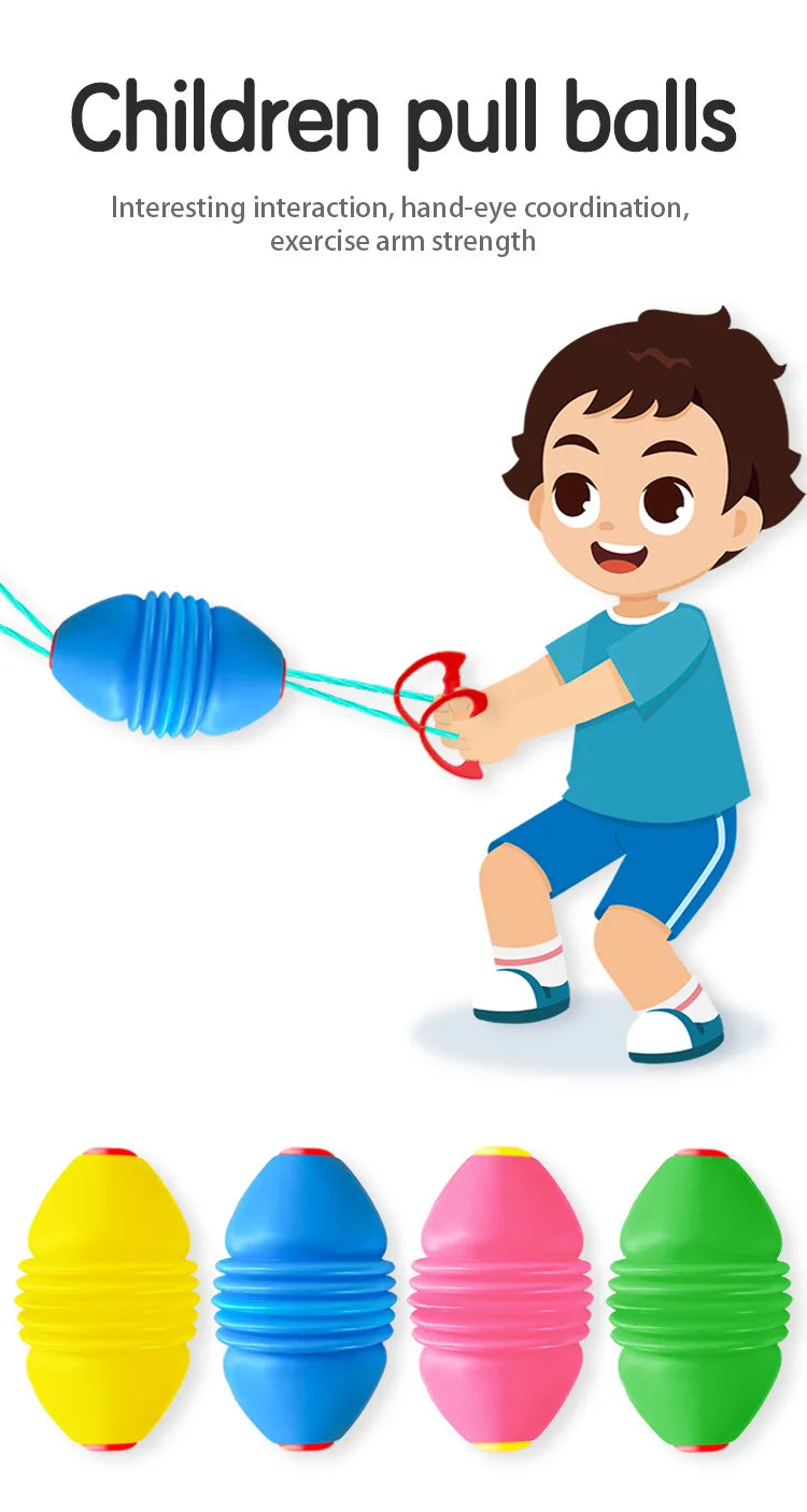 Elastic Speed Balls for Children Outdoor Toys Large Size Interactive Pulling Sensory Training Sport Games Gifts for Kids Adults