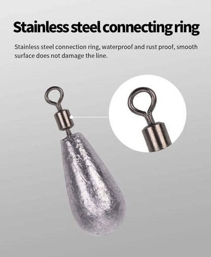 Quick Release Fishing Weight Sinker 10Pcs10g Soft Bait Sinker Bass Fishing Tackle Accessories Line Sinkers Hook Connector