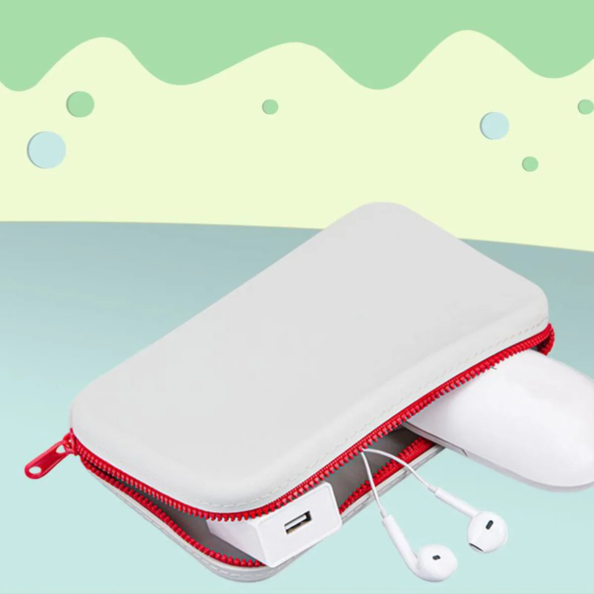 Square Large Capacity Cosmetic Toiletry Storage Bag Multi-Functional Digital Storage Box Organizer for Home And Travel