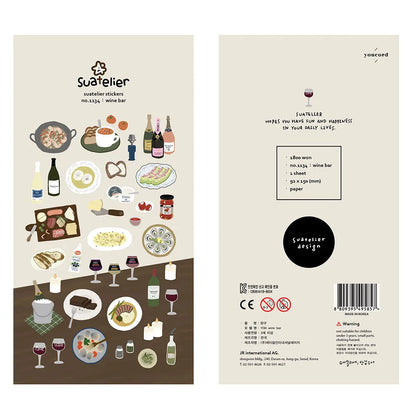Korean Import Original Suatelier Collection Kawaii Daily Stickers Scrapbooking Diy Journal Stationery Sticker Deco Art Supplies