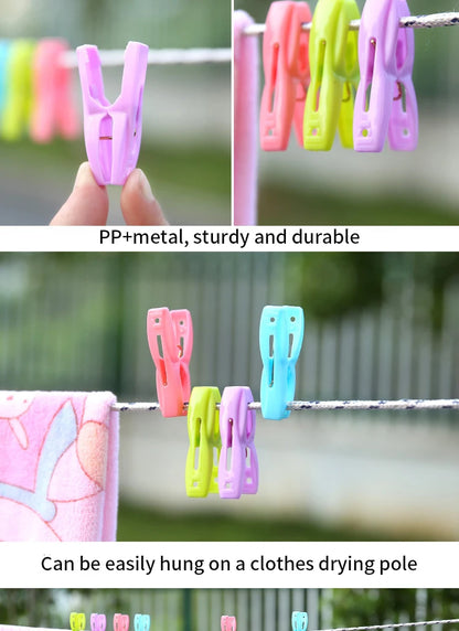 80/40/20PCS - Clothes drying clip, sock clip, windproof clip - suitable for drying clothes, socks, blankets, etc