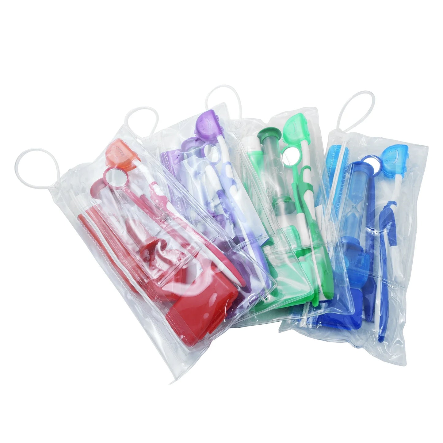 Travel Orthodontic Oral Care Kit Foldable Toothbrush Interdental Brush Dental Floss Ortho Wax Oral Cleaning Teeth Whitening Tool