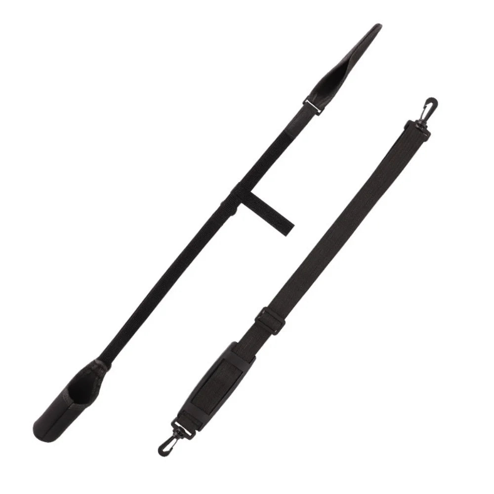 Adjustable Fishing Rod Storage Bag Black Portable Fishing Rod Shoulder Belt Fishing Rod Belt Protector Reel Fishing Accessories