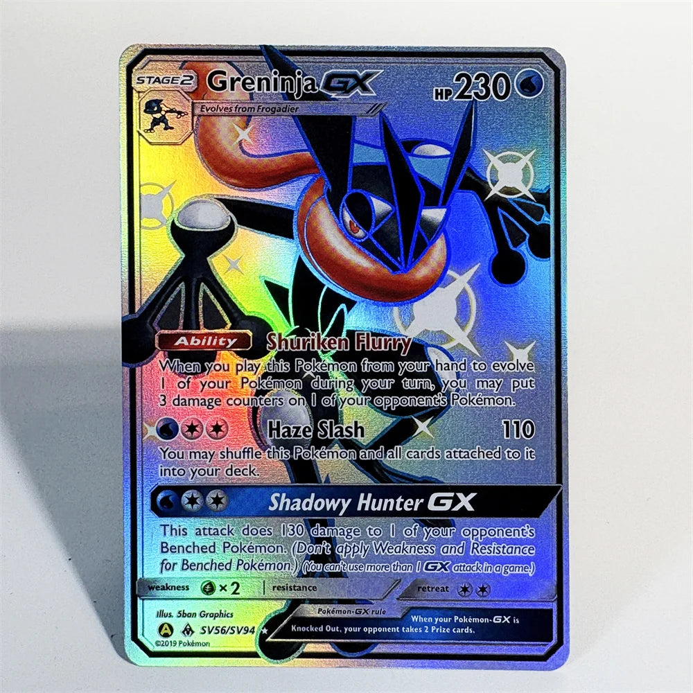 PKM Single Cards Classic Foil Cards Diantha Umbreon Squirtle Greninja GX Mewtwo GX Game Collection PTCG PROXY