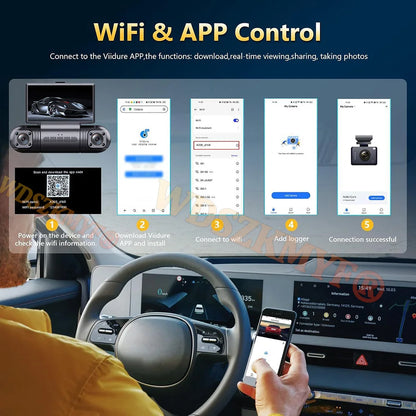 4Camera 360 Degrees Car DVR 1080P Video Recorder WIFI Dash Cam Front right left Rear View camera 24h Parking Monitor Gift
