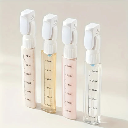 1pc 4-in-1 Emulsion Dispenser Bottle, Travel Bottle, Minimalist with Labels, Travel Dispenser Bottle, Toiletry Container