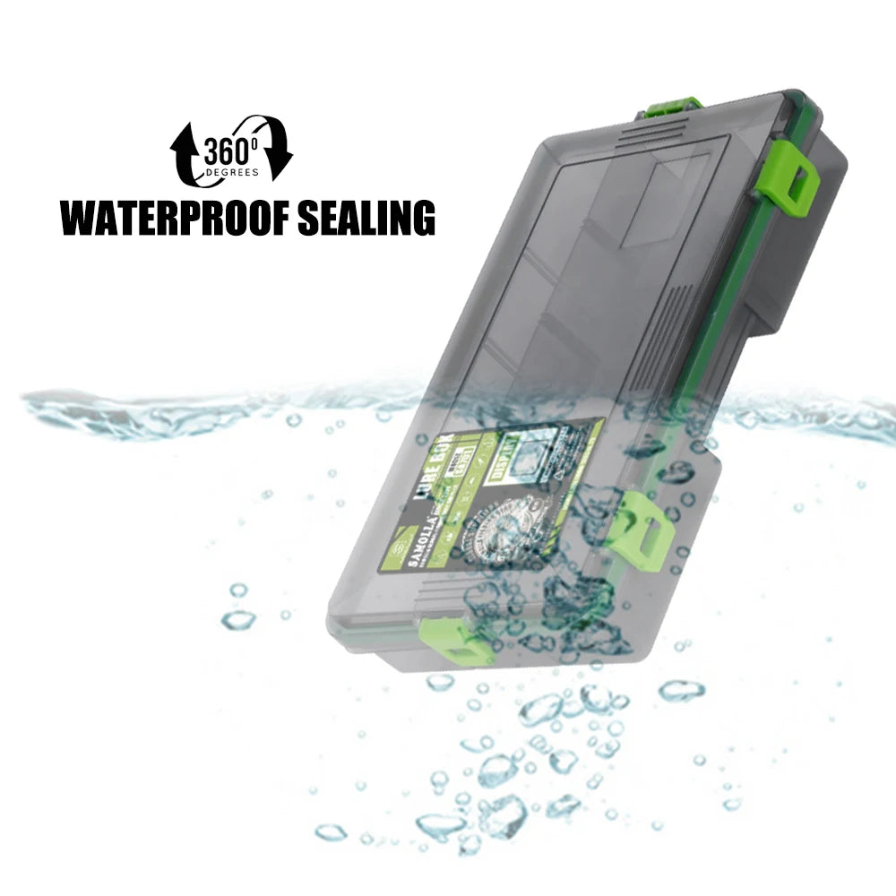 SAMOLLA Fishing Tackle Waterproof Box Lure Storage Lure Hook Boxes Baits Container Storage Case Fishing Accessories