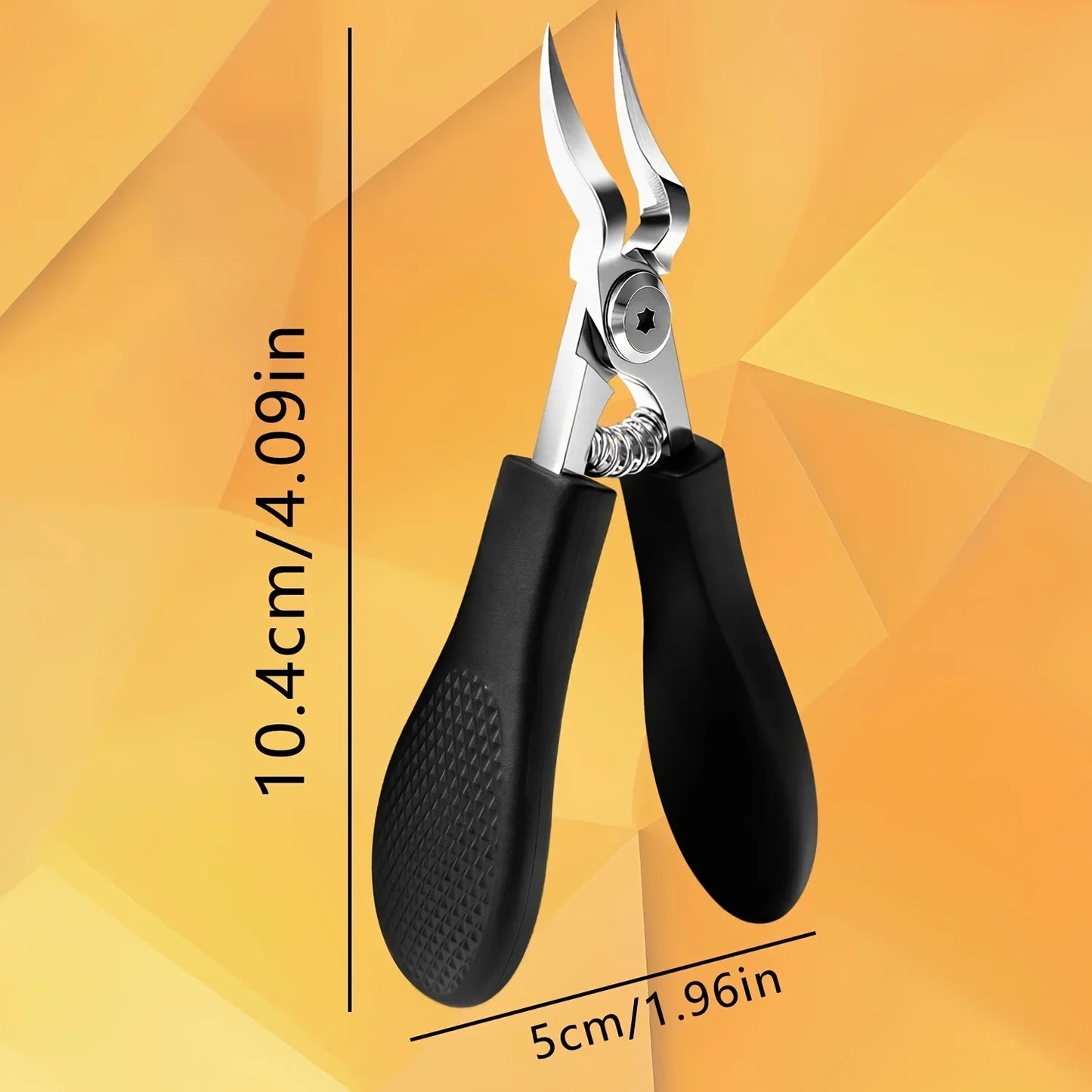 Professional Heavy-Duty Steel Toenail Clipper with Serrated Blade – For Thick & Ingrown Nails, Durable Trimmer for Men & Women