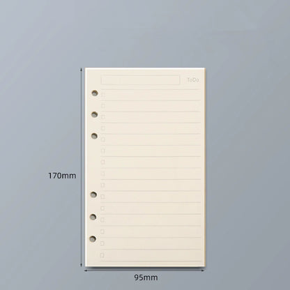 45 Sheets A5 A6 A7 Loose Leaf Notebook Refill Spiral Binder Inner Page Line Blank craft  Grid Inside Paper Stationery