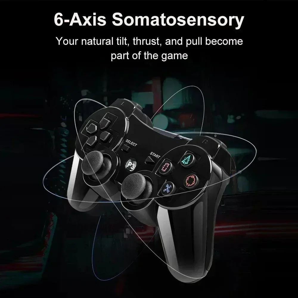 Bluetooth PS3 wireless gamepad gamepad vibration neutral wireless environmental protection ABS material snowflake button Perfect