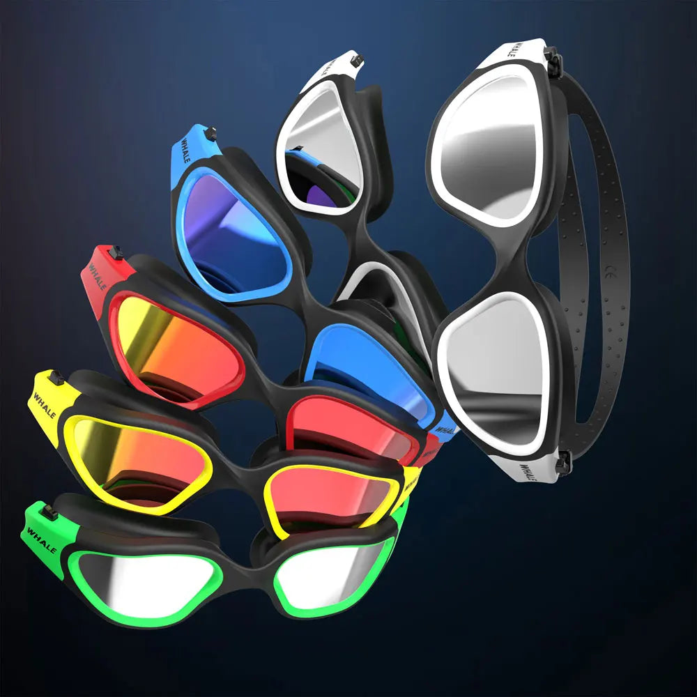 Adult Anti-Fog UV Protection Lens Men Women Swimming Goggles Waterproof Adjustable Silicone Swim Glasses Adults with Bag