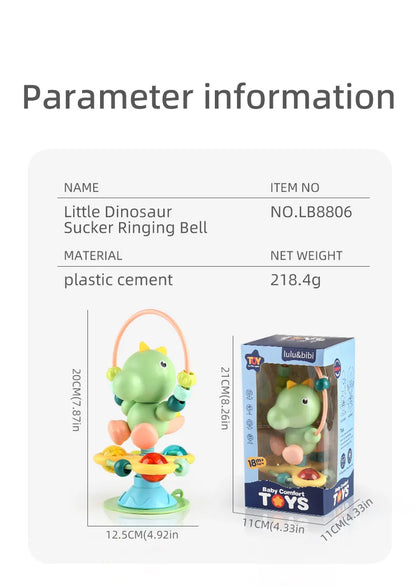 Cartoon Baby soothing ringing toy with fun sound effects nursery rhyme baby dining table suction cup puzzle early education toy