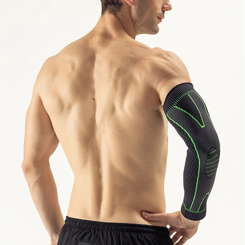 1Pc Elbow Braces Compression Arm Sleeves for Men & Women, Non-Slip Breathable Arm Support for Tendonitis, Tennis Elbow