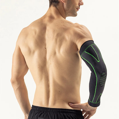 1Pc Elbow Braces Compression Arm Sleeves for Men & Women, Non-Slip Breathable Arm Support for Tendonitis, Tennis Elbow