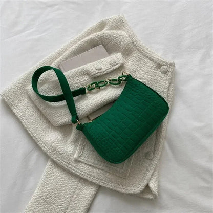 Lady Felt Armpit Design Luxury Tote Released Fashion Ladies Handbag Under Crescent Small Square Bag Lady Felt Armpit Design Luxu