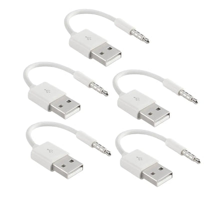 Charger Data USB 3.5mm Sync Audio Cable For IPod Shuffle 3rd 4th Gen Accessory Earphone Charging 15cm