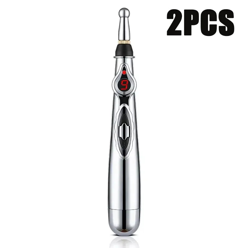 Electronic Acupuncture Pen Relief Pain Massage Point Meridian Energy Meridian Acupuncture Acup Plastic Material Without Battery