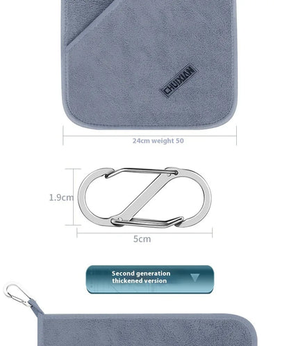 Ultra soft and fast drying fishing towel, ultra-fine fiber towel, cleaning towel for outdoor fishing, scrubbing fishing rod