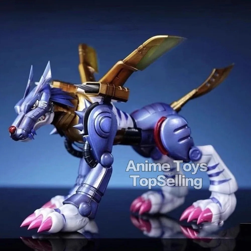 9cm Anime Digimon Adventure Figure Metal Garurumon Action Figures Pvc Collection Model Toys for Children Gifts