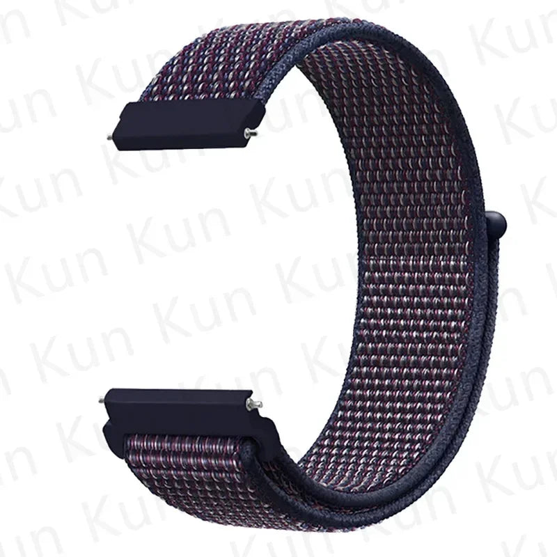 20mm 22mm Band For Samsung Galaxy Watch 6/5/4/5pro/4/6 Classic/active 2 Nylon loop sport bracelet huawei watch GT 4-2-2e-3 Strap