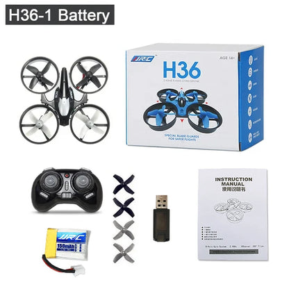 JJRC H36 Mini Rc 2.4G Drone 6-axis Headless Mode UAV Collision Avoidance Helicopter 360° Flipping Quadcopter Aircraft Boys Toys