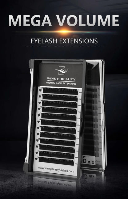 1 pc 0.03-0.20mm C/CC/D/DD Curl Eyelash Extension Thin and Soft Material Volume Lash Individual Eyelashes Premium Fake Lashes