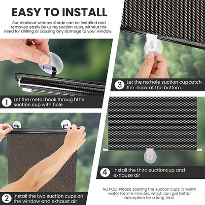 Roll Curtain Blackout Roller Blind Movable Terrace Blinds Curtains Inner Shutter Window Shades No Drill Cellular Shade Opaque