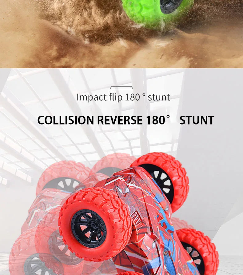 Children's Toy Car Fun Double-Sided Car Inertial Safety Anti-Collision Anti-Fall Kids Model Sliding Off-Road Vehicle