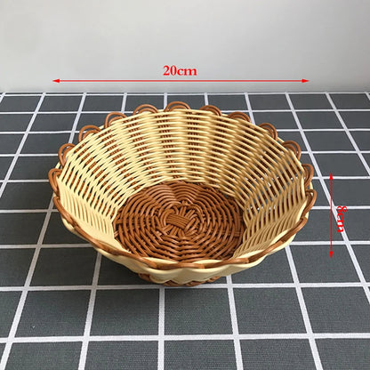 1PCS Tableware Solid Wood Round Dessert Plate Japanese-style Wooden Tray Snack Plate Dried Fruit Plate Wooden Plate