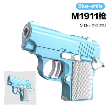 Mini Gravity Printing 1911 Children'S Toy Guns Model Fidget Toy for Kids Adults Stress Relief Toy Children Decompression Gift