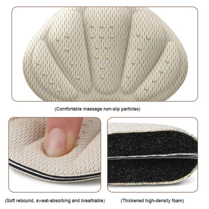 Heel Stickers Sneakers Heel Protection Pads Pain Relief Shoe Size Reducer Half Cushion Heel Inserts T-Shaped Shoe Foot Care Pad