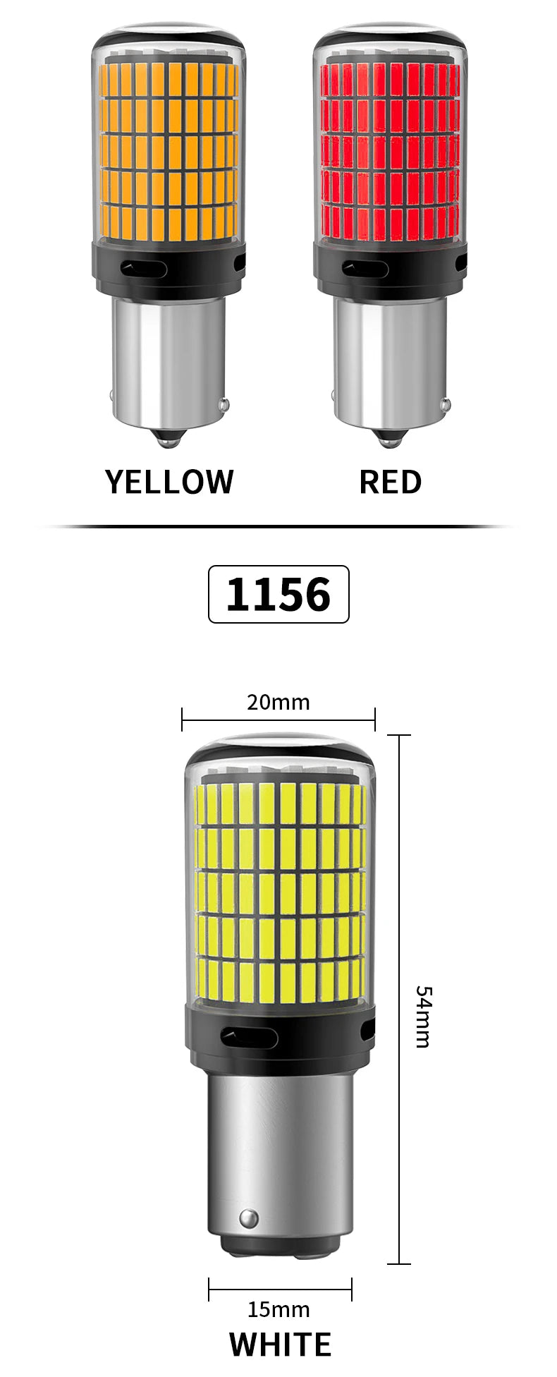 Oprah 2X High Power Car LED Light 1156 PY21W 1157 BAY15D P21/5W 150*4014 SMD Canbus Front/Rear Turn Signal Lamp 7440 7443 W21/5W