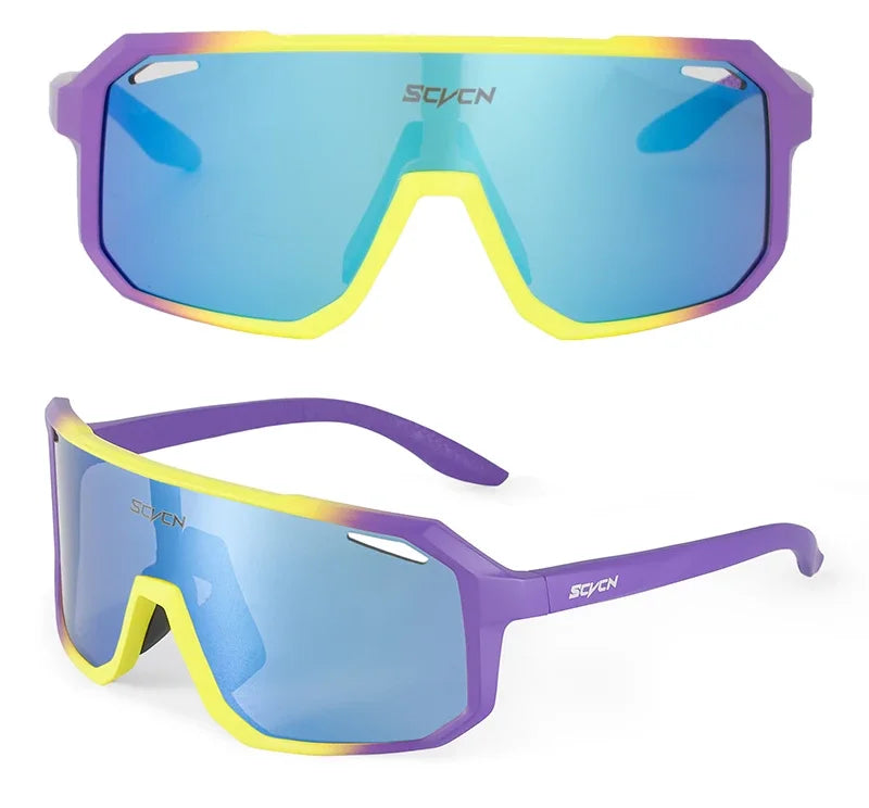 SCVCN Photochromic Cycling Glasses Bike Mountain Bicycle Golf UV400 Sunglasses Sport Protection Glasses for Men Women Baseball