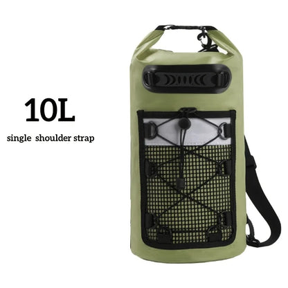 Swimming PVC Pack Dry Bag Backpack for Women Men 10L 20L Waterproof Shoulder Kayak Trekking Drifting Rafting Surfing Boating Bag