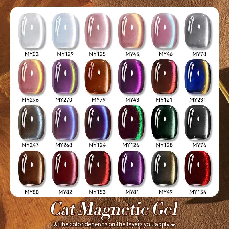 BORN PRETTY 10ml Brown Purple Black Red Cat Magnetic Gel Polish Manicure Soak Off UV Gel Nail Art Varnish Autunm Winter Nails
