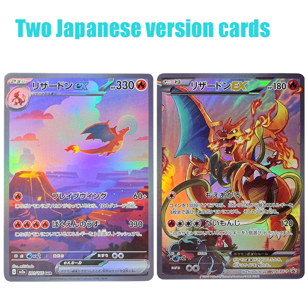PKM Foil Collection PTCG Charizard Pikachu Mew EX Sylveon Singl PKM Holographic Cards PROXY Card Hobbies Rare Collection Battle