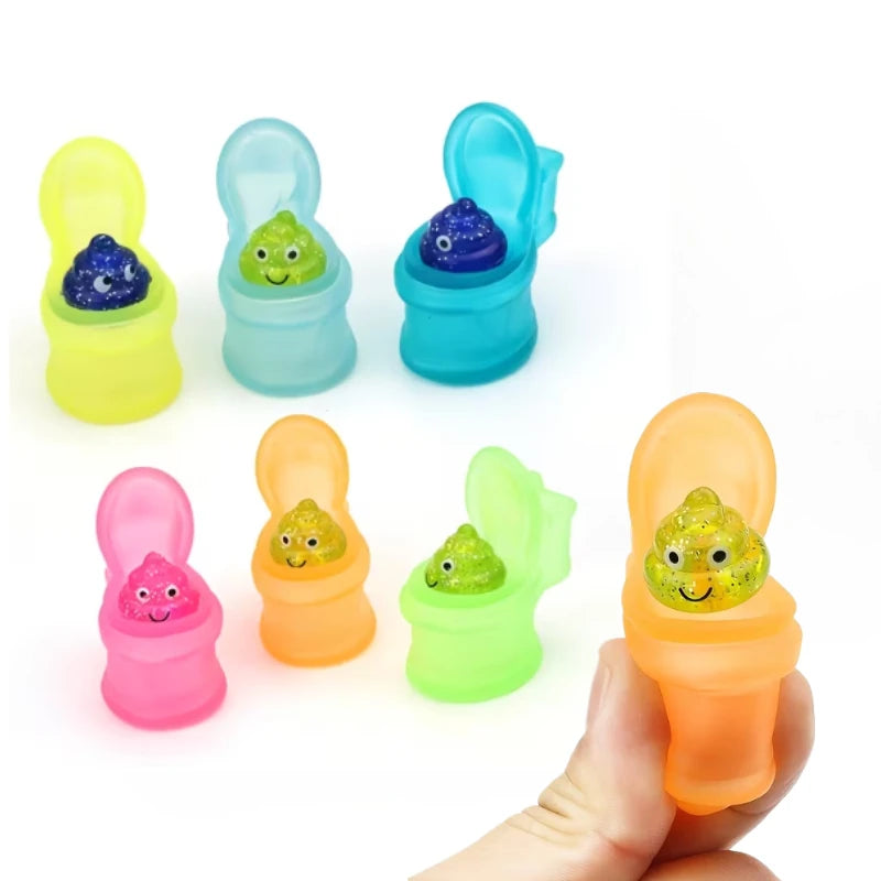 Squeeze Toilet Poop TPR Soft Kawaii Mochi Soft Stress Relief Fidget Toy,Laugh Out Loud with These Fun Prank Toilet Toys for Kids
