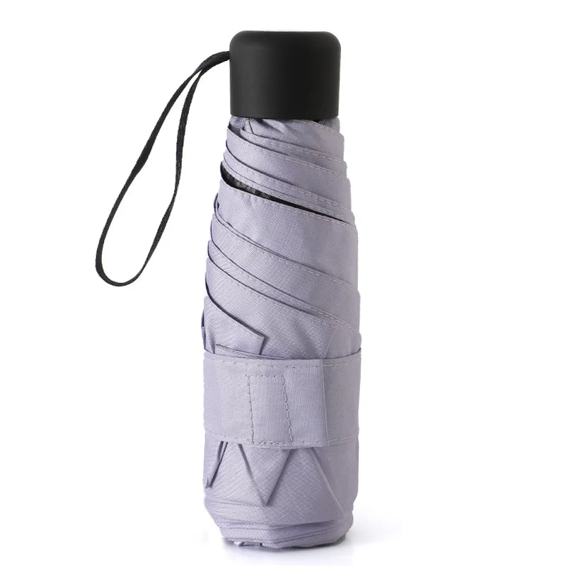 Ultralight Mini Pocket Women's Small Windproof Folding Umbrella Travel Compact Rain Men's Umbrella Sunscreen Umbrella Outdoor Um