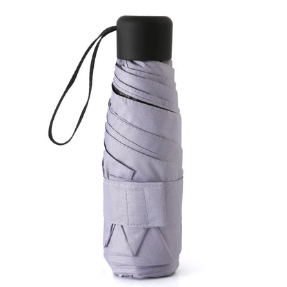Ultralight Mini Pocket Women's Small Windproof Folding Umbrella Travel Compact Rain Men's Umbrella Sunscreen Umbrella Outdoor Um