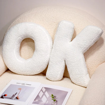Cozy English Letters Pillow Sofa Cushion Living Room Decor 26 Letter Stuffed Doll Toy Kids Pillow Teaching Words Game Kid Toy