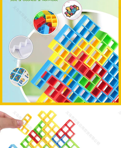 Stacking Game Dinosaur building blocks party game toy Stacked High Tetris Block Desktop Balance Block Stacked Puzzle Board Game