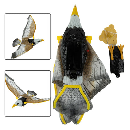 Hanging Eagle Bird Deterrent, Flying Owl Repellent Scarer Emulation Flying Hawk Bird Garden Scarecrow Yard Outdoor Pest Control