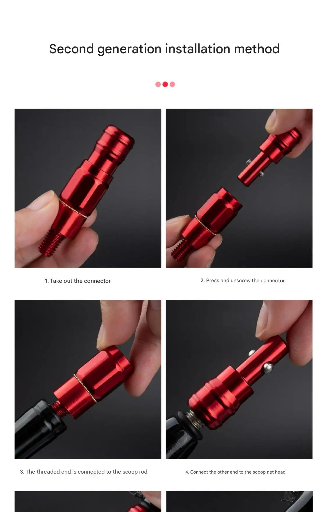 LINNHUE  Quick connector 8mm universal connector head and rod portable converter fishing gear accessories