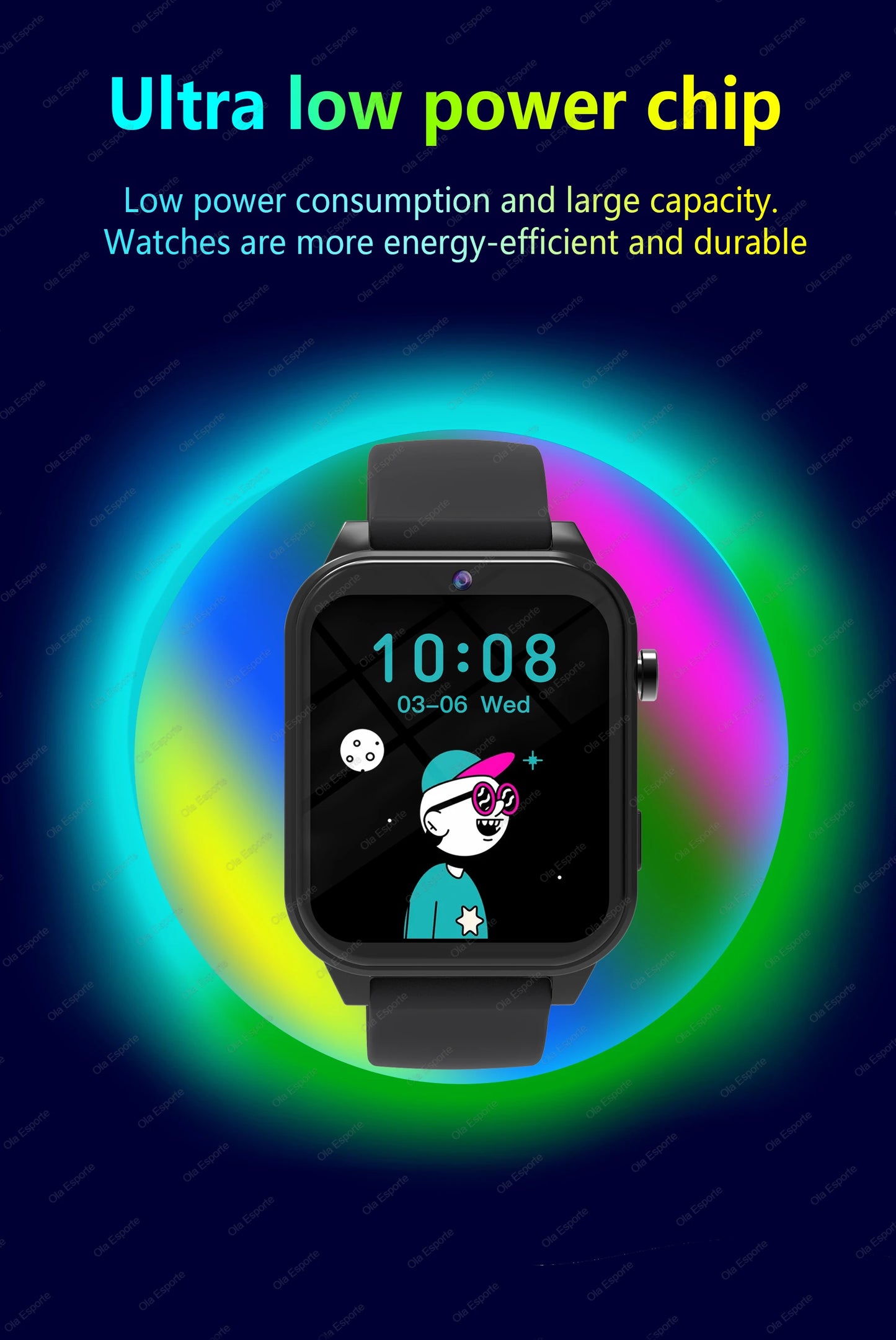 2026 New Kids Camera Smart Watch For Kids Games Sleep Monitor Flashlight Alarm Clock Boy Girl Gift Children Partner Smartwatch